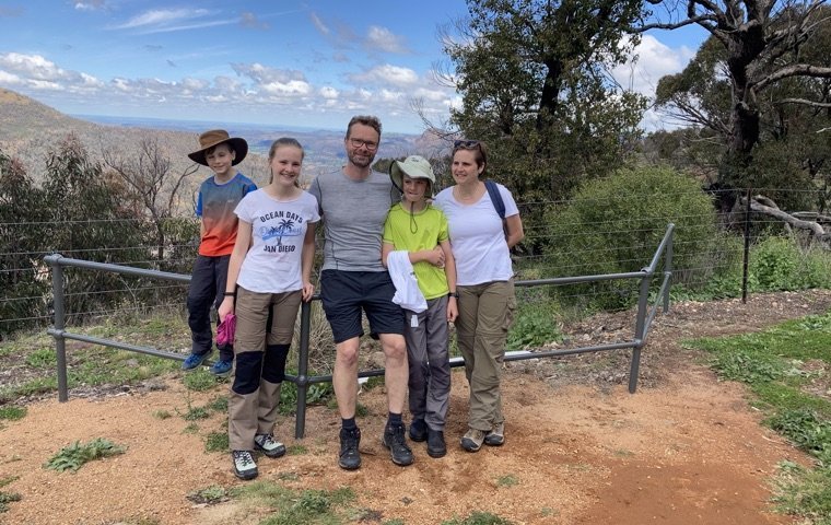 Family in Warrumbungles